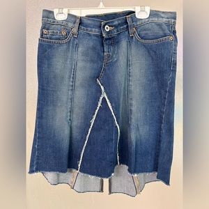 Lucky Brand Denim Buttonfly Skirt